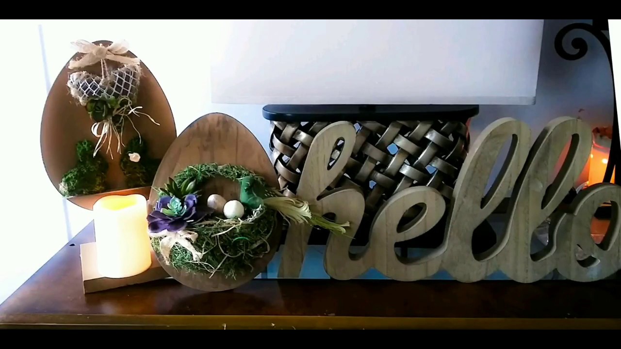 Dollar tree DIY Easter decor 🏡2019 spring decor 🏡 farmhouse Easter decor