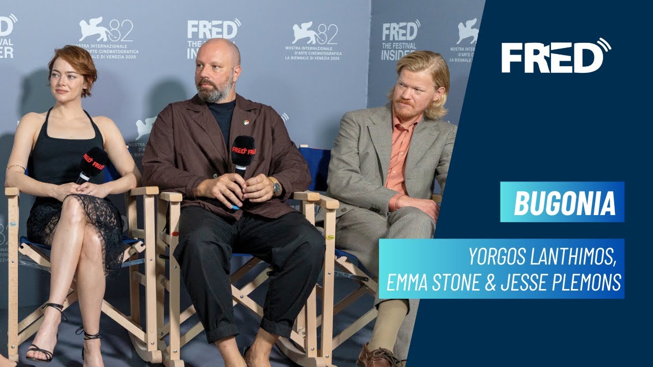 Intervista: Emma Stone, Yorgos Lanthimos, Jesse Plemons - BUGONIA | #VENEZIA