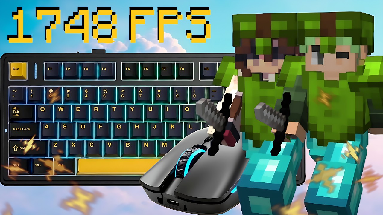 13 minutes ASMR of 2 Pro on Bedwars [ Sound Keyboard & Mouse