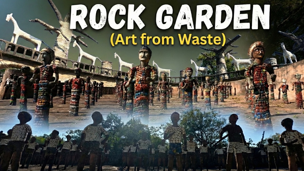 A Wonderland Built from Scrap | Rock Garden Chandigarh | Epic Trips