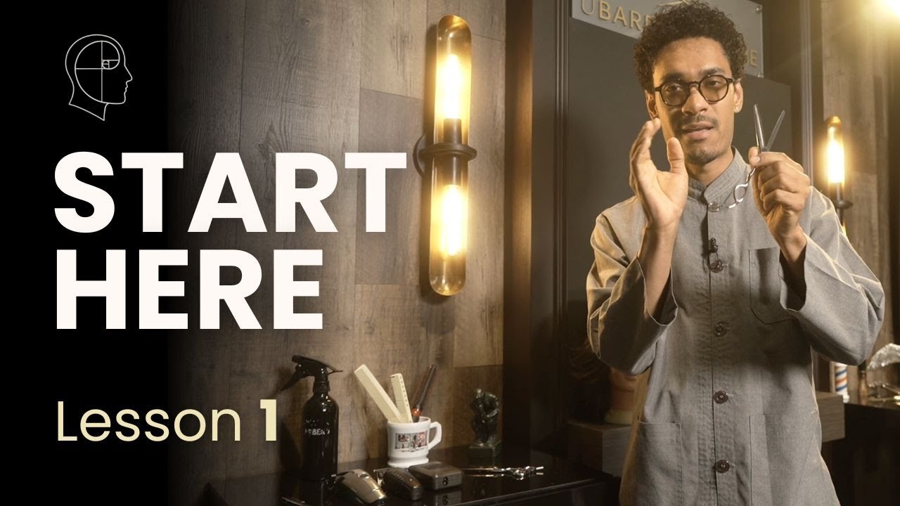Barber Course - Lesson 1: How to Start Cutting Hair (Tools + Mindset) | UBarber Academy