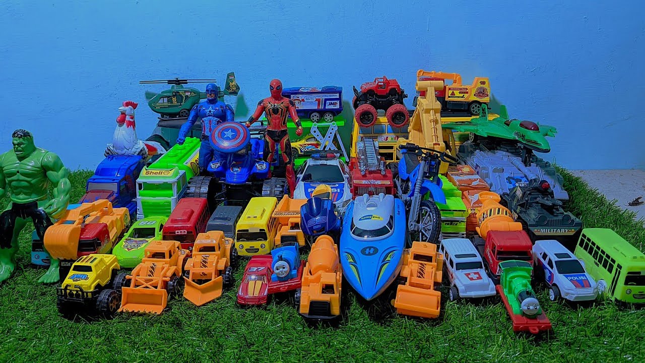 Mobil Mobilan Truk Oleng , Mobil Truk Molen, Mobil Balap, Truk Pasir, Excavator, Mobil Roket, Damkar