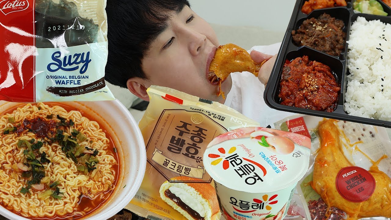 편의로운 편의점 먹방.. Convenience store food is always good.. Cinema Mukbang by DoNam