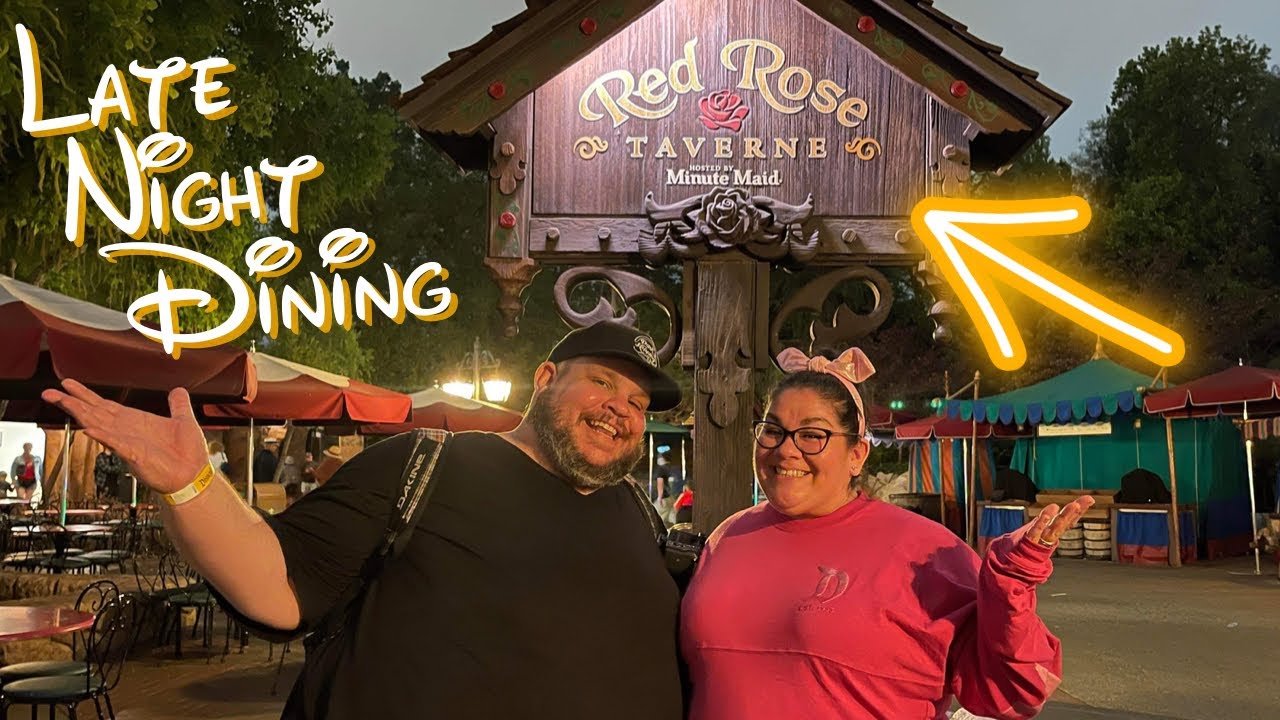 Disneyland’s NEW Late Night Dining | Red Rose Taverne