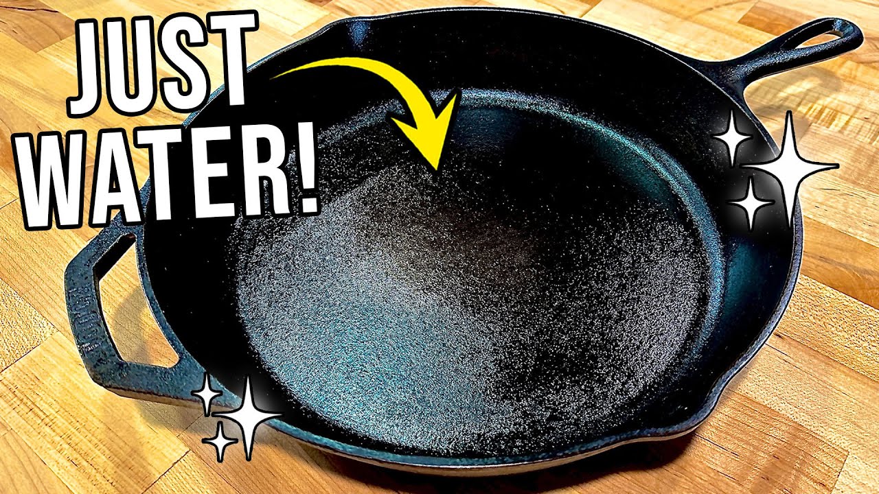 The EASIEST Way To Clean A Cast Iron Pan!