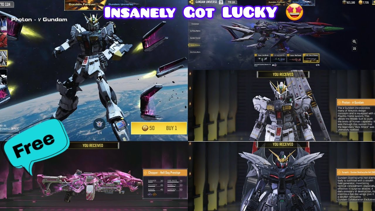 Unlocking GUNDAM Forever draw/GUNDAM Universe /*Free* Prestige Hell Dog Chopper 🤩🔥