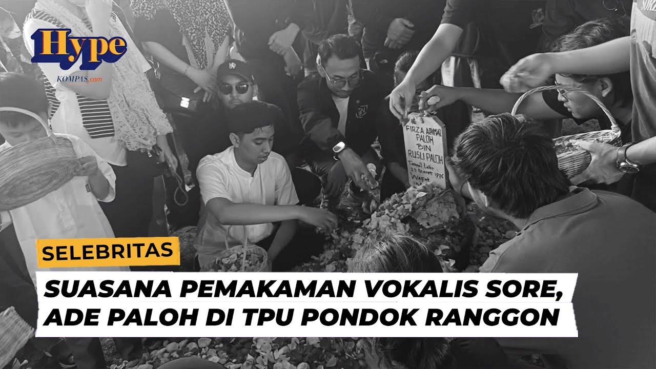 Suasana Pemakaman Vokalis Sore, Ade Paloh di TPU Pondok Ranggon