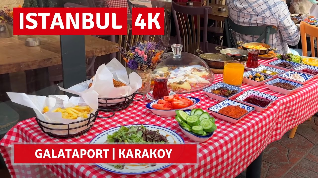 Istanbul 2022 Galataport-Karakoy 24 April Walking Tour|4k UHD 60fps