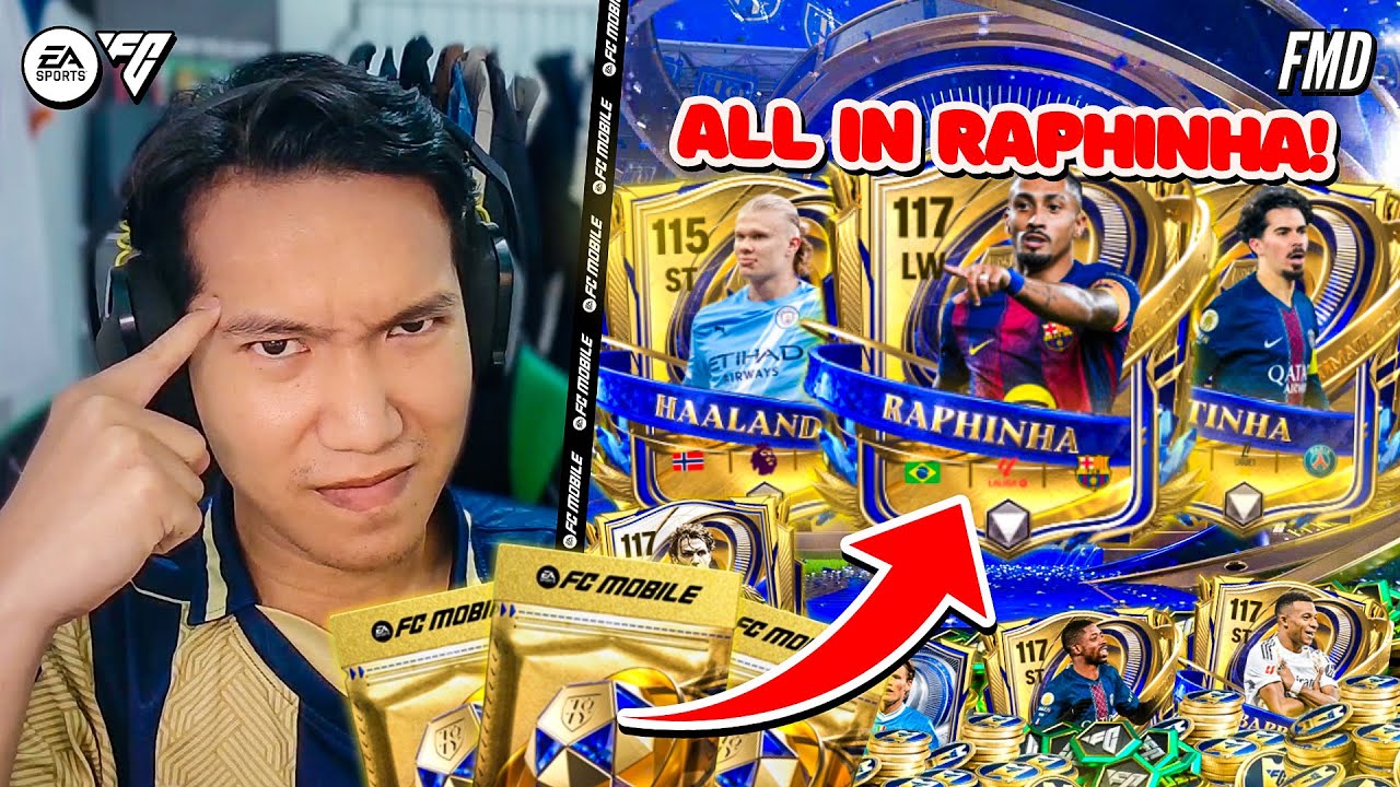 ALL IN Draft Demi Punya Raphinha UTOTY?! Welcome Kartu TERMAHAL UTOTY! | FC Mobile Indonesia