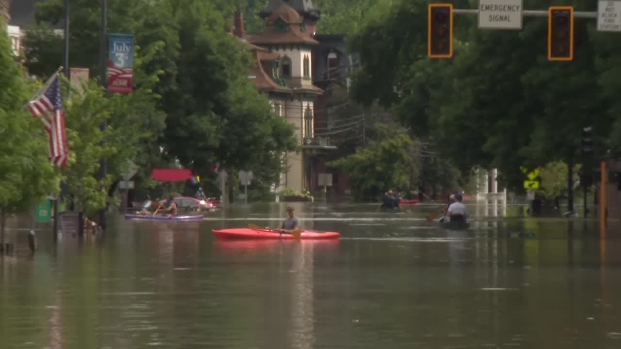 Video shows flooded streets of Montpelier, Vermont