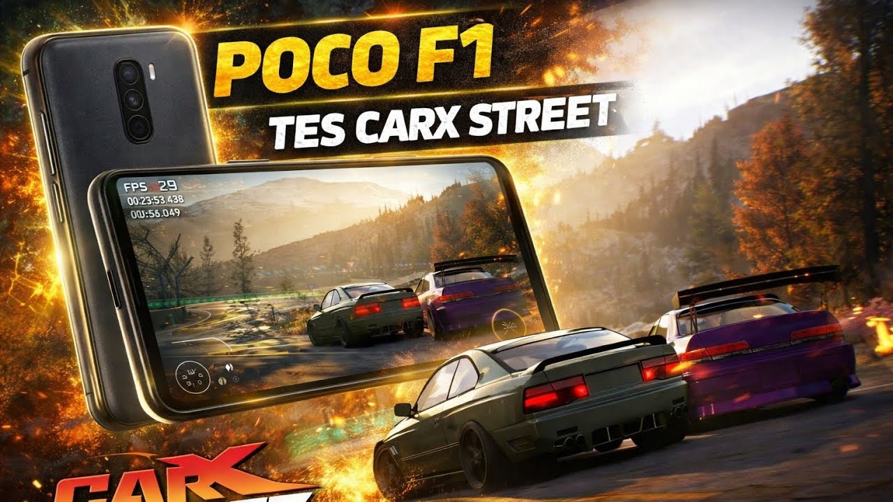 POCO F1 TES CARX STREET 🔥