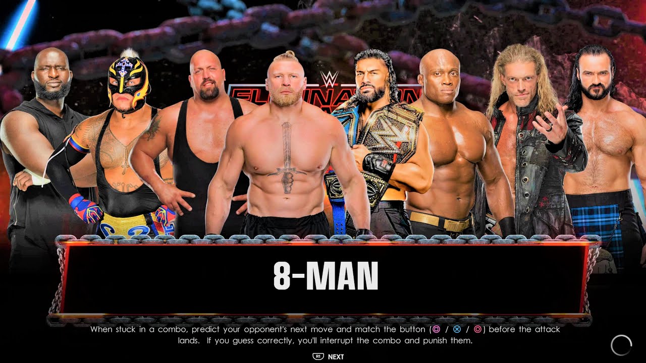 8-Man ELIMINATION Match #11 | WWE 2K22 | 4K
