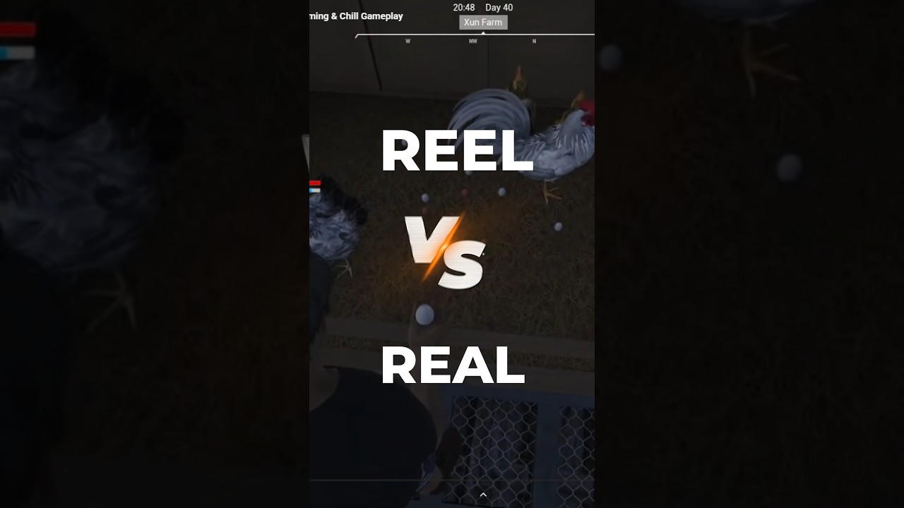 Reel Vs Real Ranch simulator #shorts #reels #trending