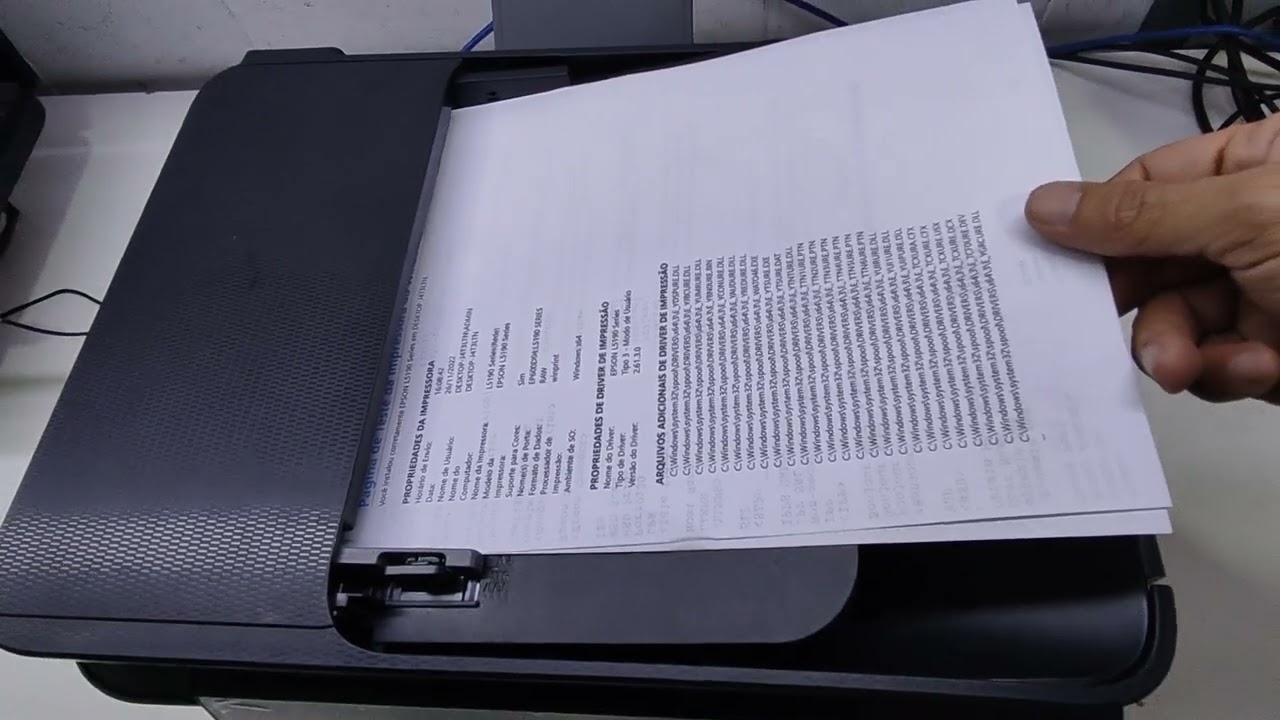 Como fazer a digitalização no vidro e adf na impressora Epson Ecotank L5190.