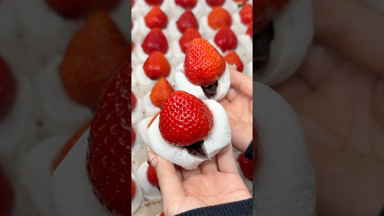 Strawberry Mochi #japanesefood