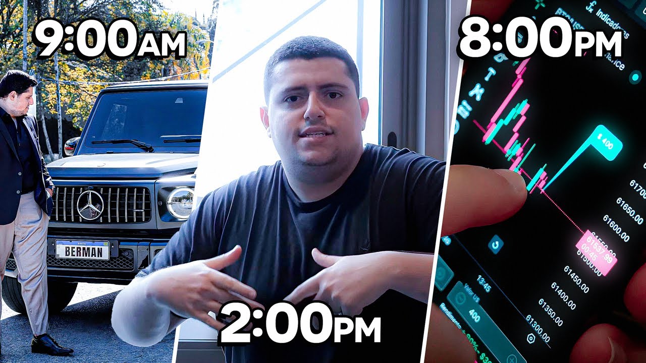 UM DIA NA VIDA DE UM JOVEM DE 25 ANOS, PAI, TRADER E INVESTIDOR  MULTI-MILION&Aacute;RIO - BERMAN TRADER