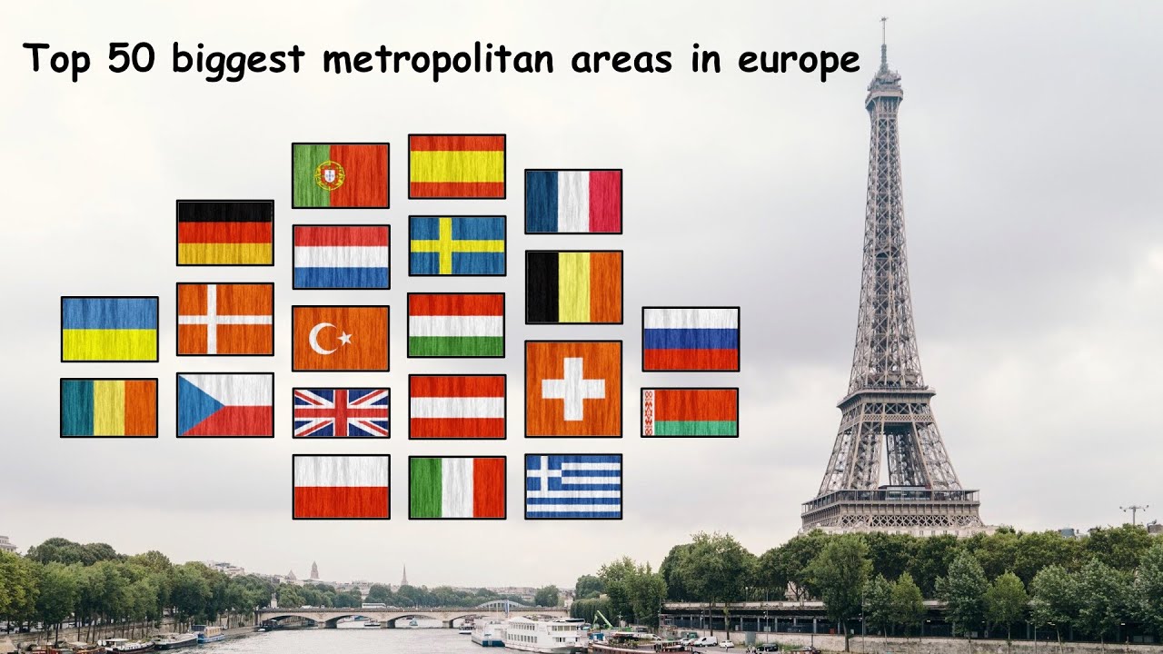 TOP 50  BIGGEST CITIES IN EUROPE BY METROPOLITAN AREA 🇪🇺