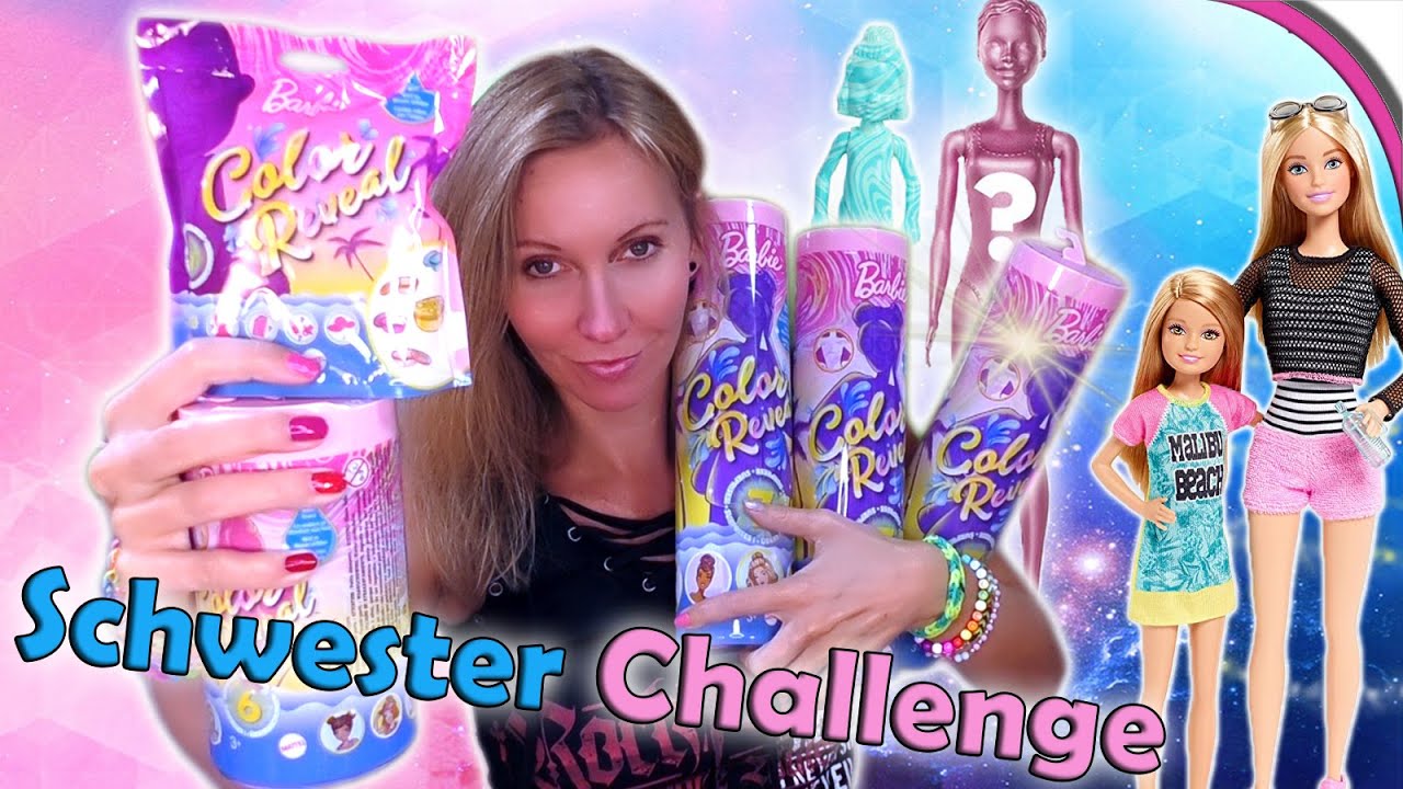 Barbie Color Reveal Sand & Sonne ☀️ Chelsea, Baby, Schwestern Challenge 💕 Unboxing deutsch