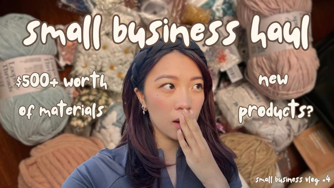 small business haul ୨୧ vlog #4 ୨୧ unboxing new supplies and restocks!