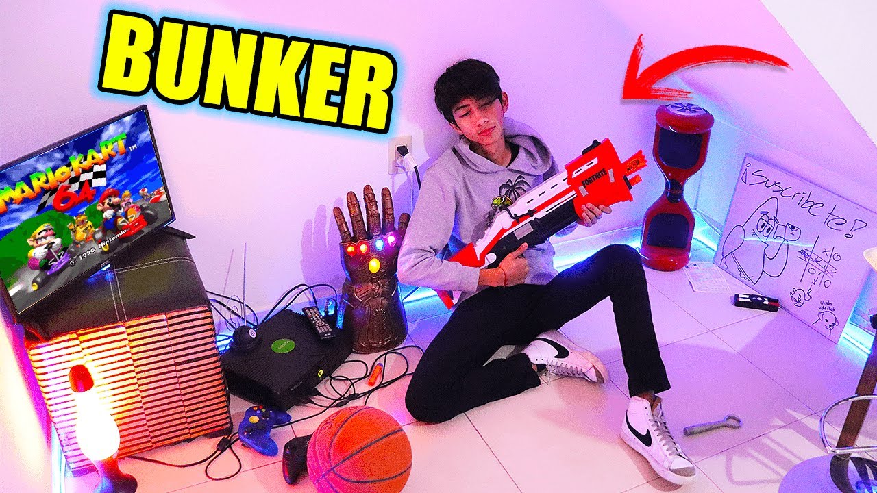 ¡PASAMOS UN DÍA DENTRO DEL BÚNKER DEBAJO DE NUESTRA ESCALERA! - BROLAND