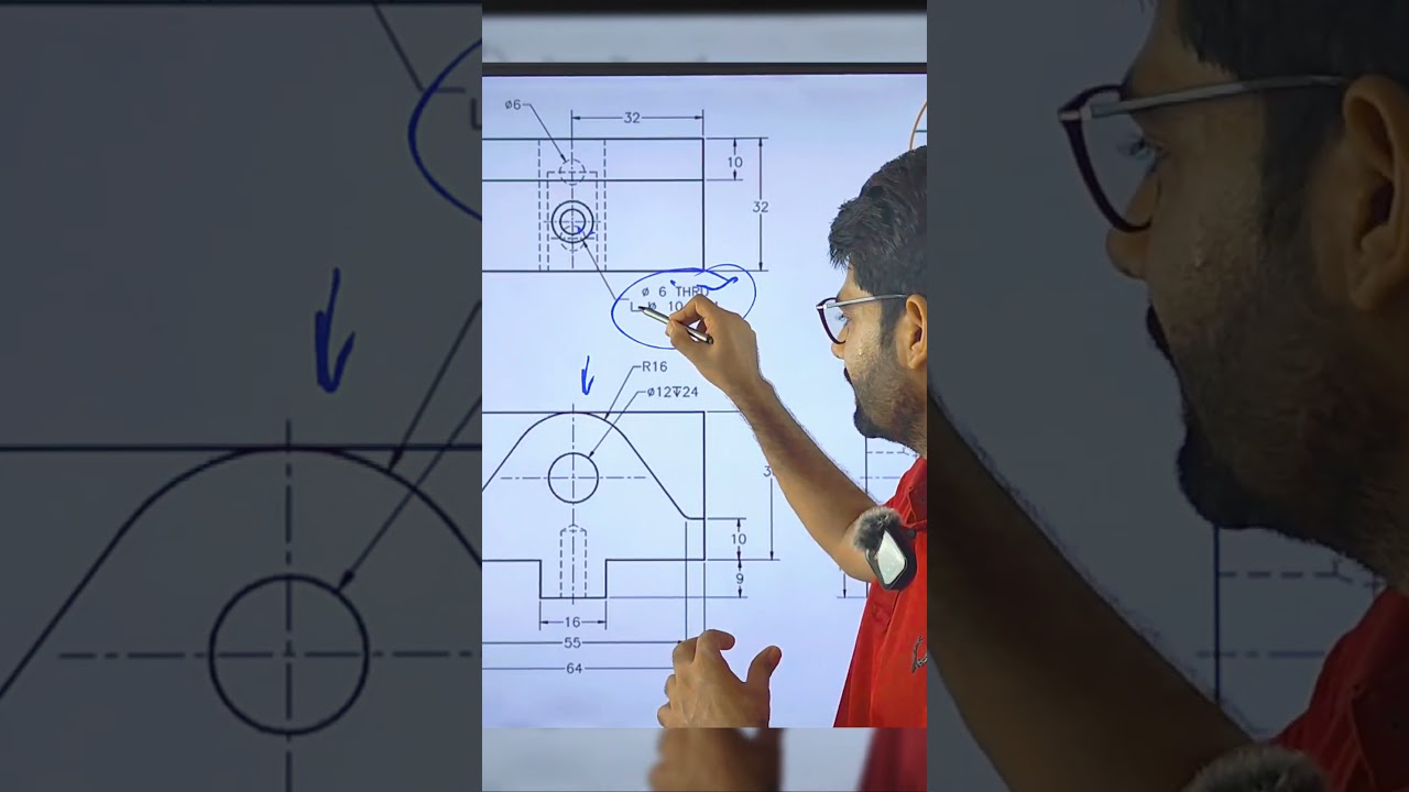 #Counterbore  #DepthSymbil #DesignSymbols  #LearnEngineering  #ShortsHindi  #DrawingGuruManishSir