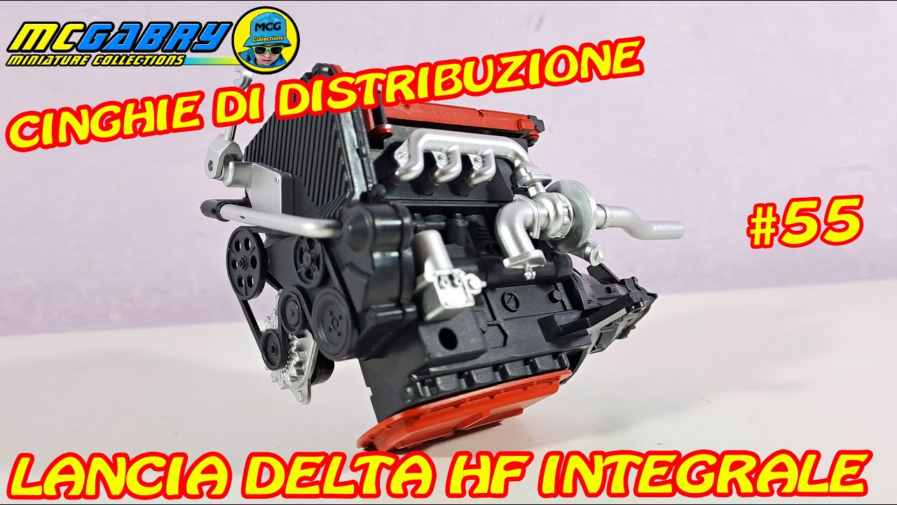 MODELLINO LANCIA DELTA MARTINI RACING HACHETTE N.55 CINGHIE DI DISTRIBUZIONE-UNBOXING