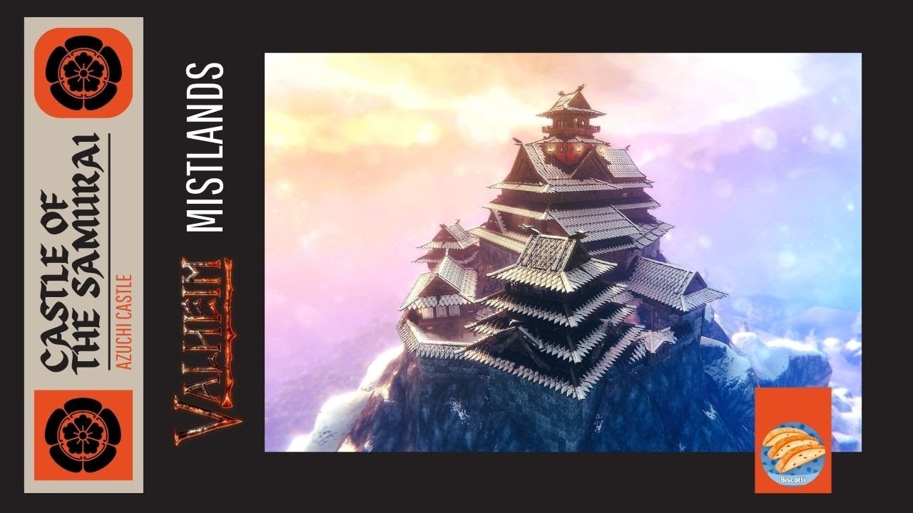 Valheim : Castle ( build & Interior design ) Japanese style building