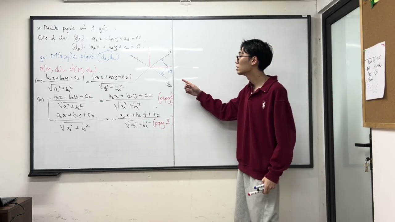 Hình 10: (Vô cùng quan trọng) Luyện tập góc và khoảng cách - Luyện phương trình phân giác