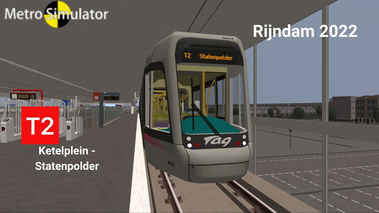 Metro Simulator Beta | Tram 2 : Ketelplein - Statenpoder | Rijndam 2022 | C402 Grenoble