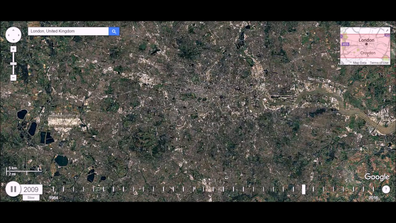 London, UK - Urban Sprawl Time Lapse