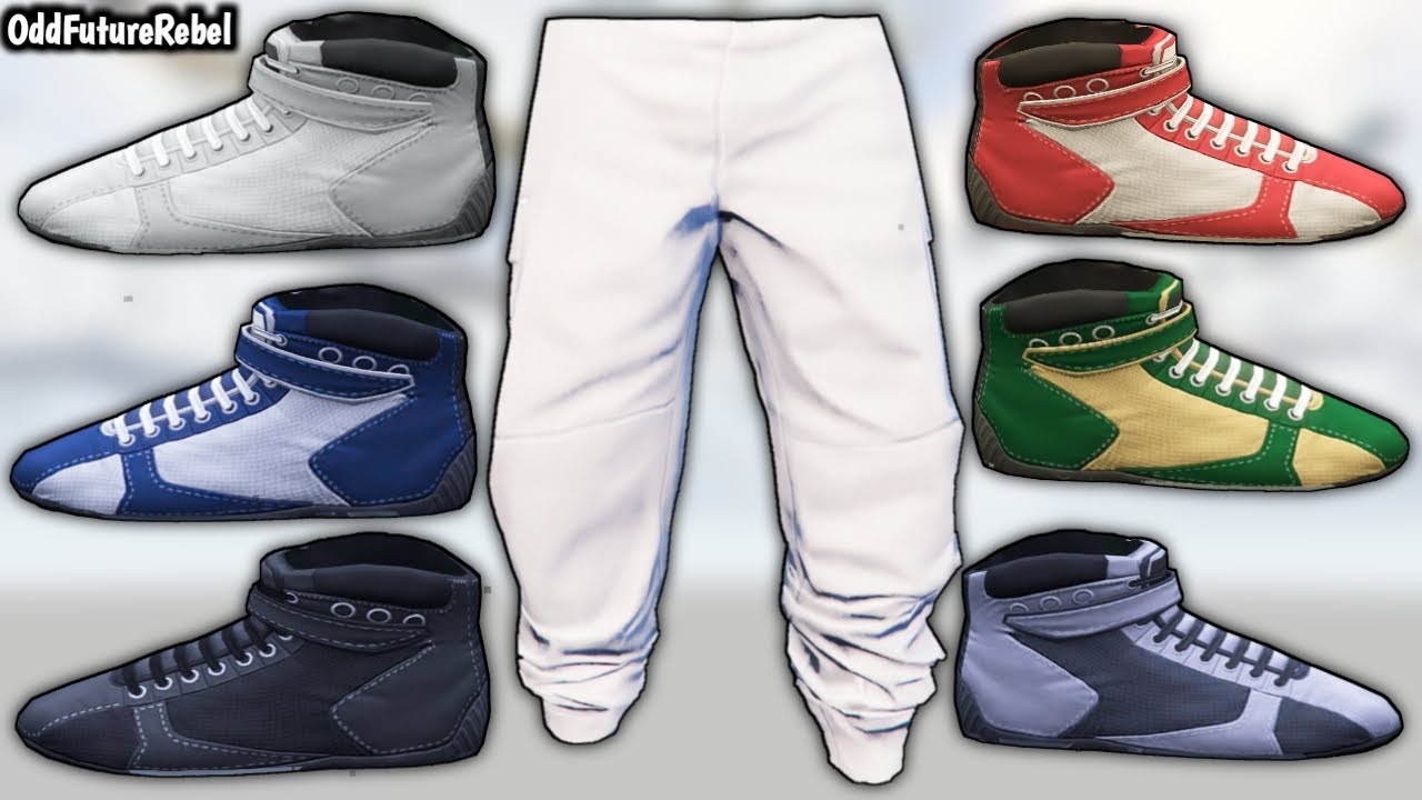 HOW TO GET ANY COLOR RACING SHOES ON A SAVED OUTFIT GLITCH GTA 5 ONLINE *ALL CONSOLES*