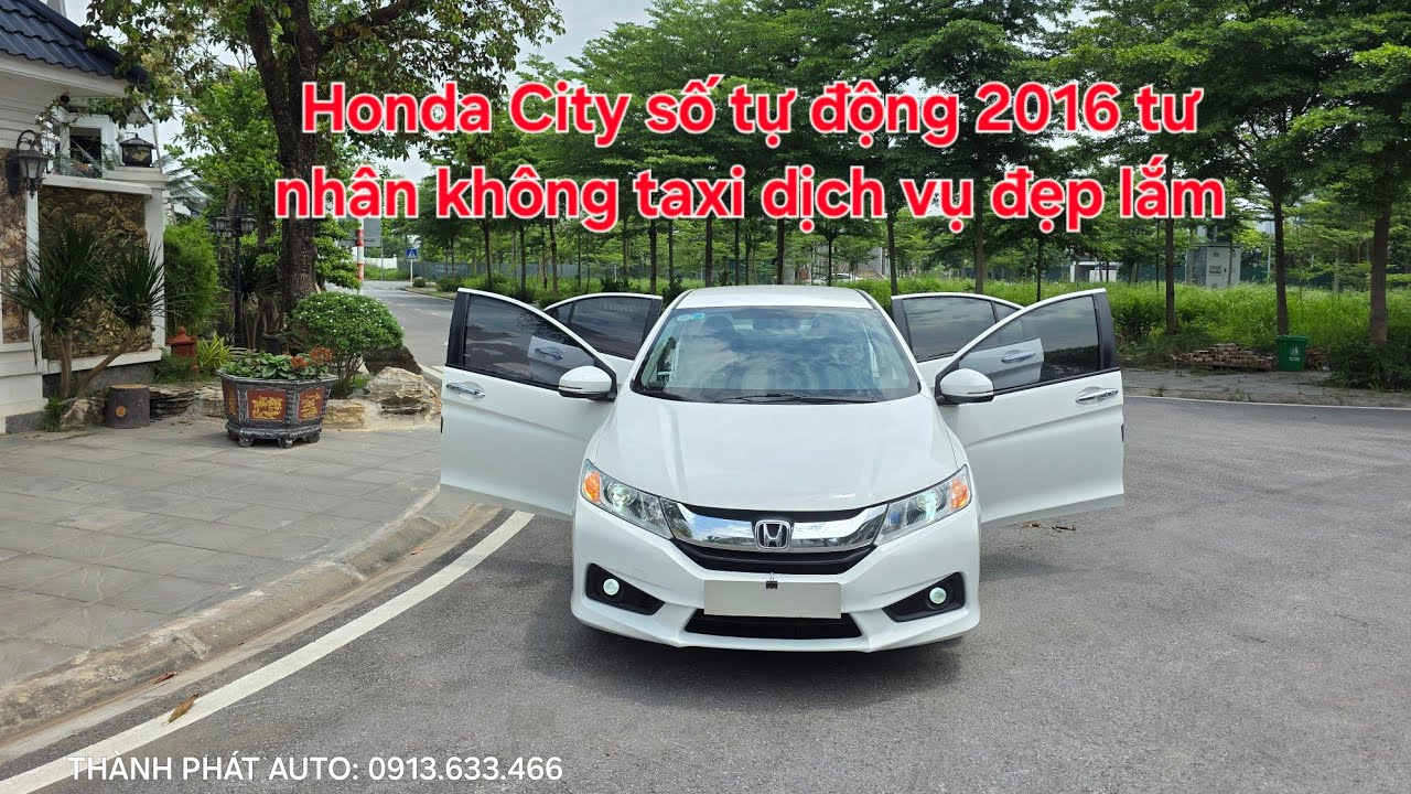 🇯🇵 🦄 Honda City số tự động 2016 CVT  tư nhân không taxi dịch vụ, máy số zin đẹp tuyệt vời 0913633466