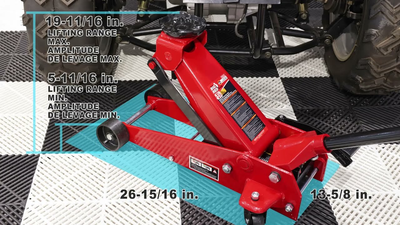 3-1/2 Ton Pro-Series Floor Jack with Foot Pump - 8377806