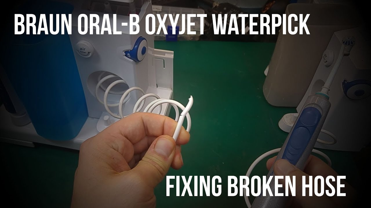 Fixing broken hose on Oral-B Braun Oxyjet waterpick  - replace handle