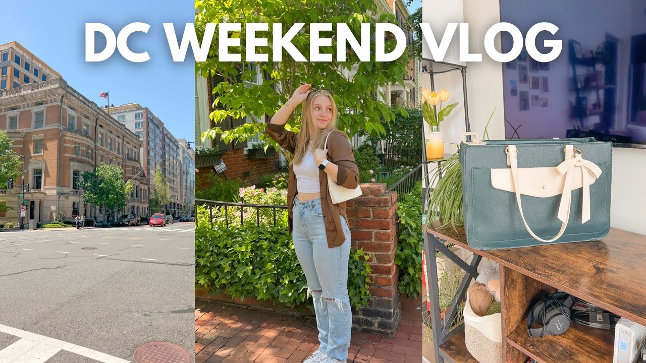 DC WEEKEND IN MY LIFE 📚 exploring georgetown, time w/ friends, groceries, cook with me, amazon haul
