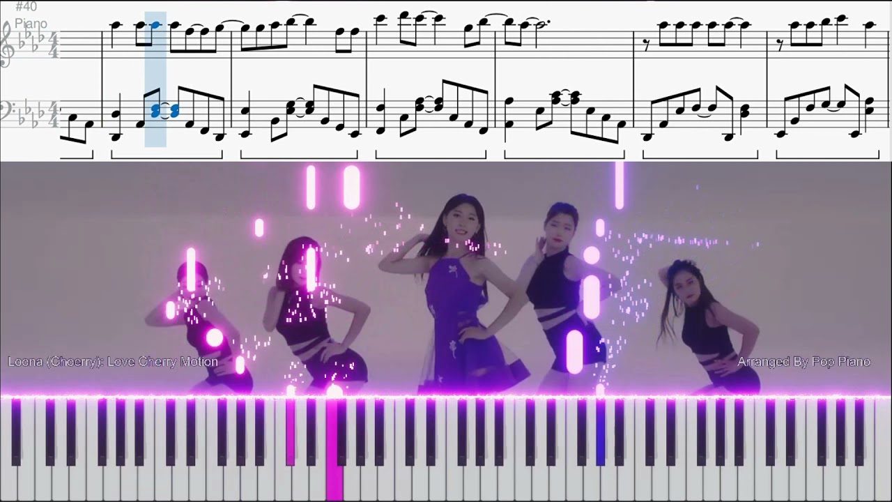 Loona (이달의) Choerry (최리) Love Cherry Motion PIANO TUTORIAL (피아노 튜토리얼)