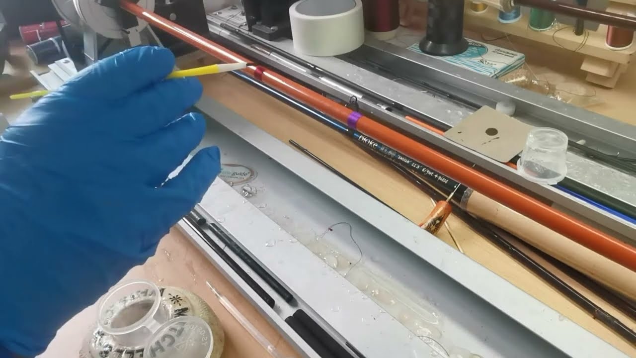 Bloke Fly Rods - Fly Rod Building Part 4 - Varnishing the Wraps