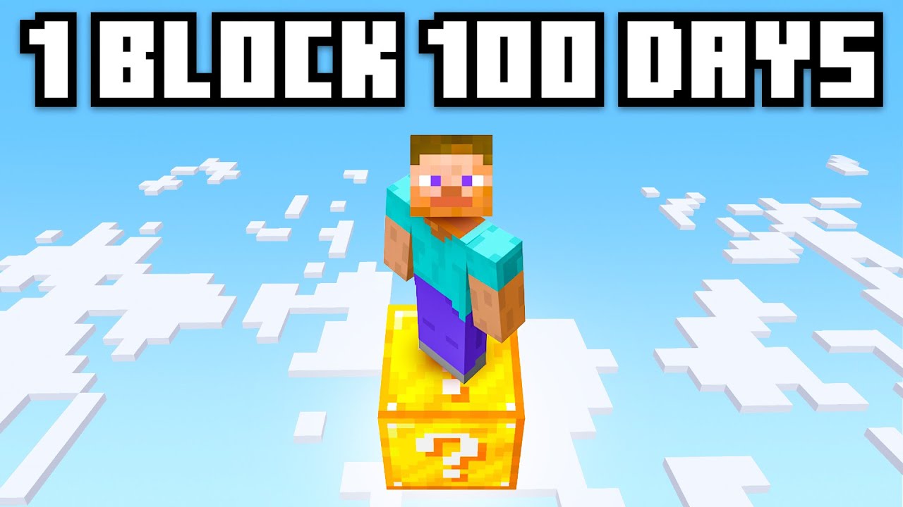 100 Days on a SINGLE Lucky Block!