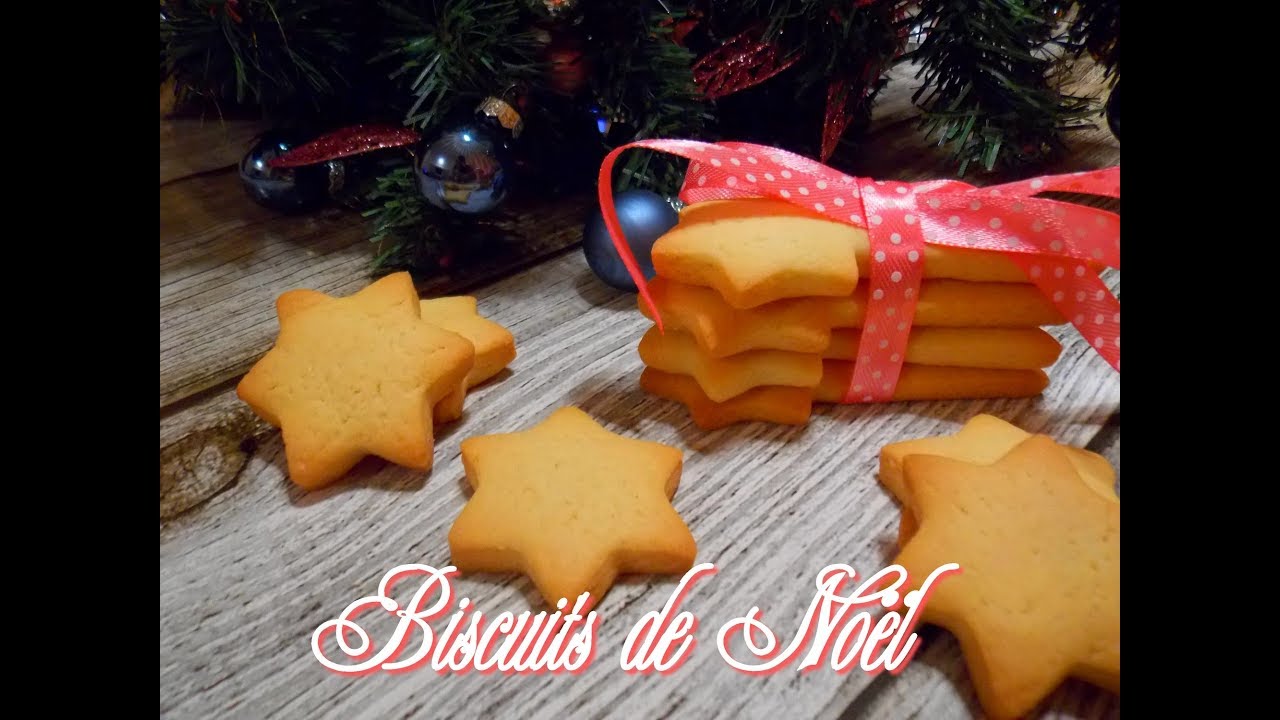 Biscuits de No&euml;l - sabl&eacute;s au beurre - Famous French Christmas Cookies very easy - FACILE ET RAPIDE