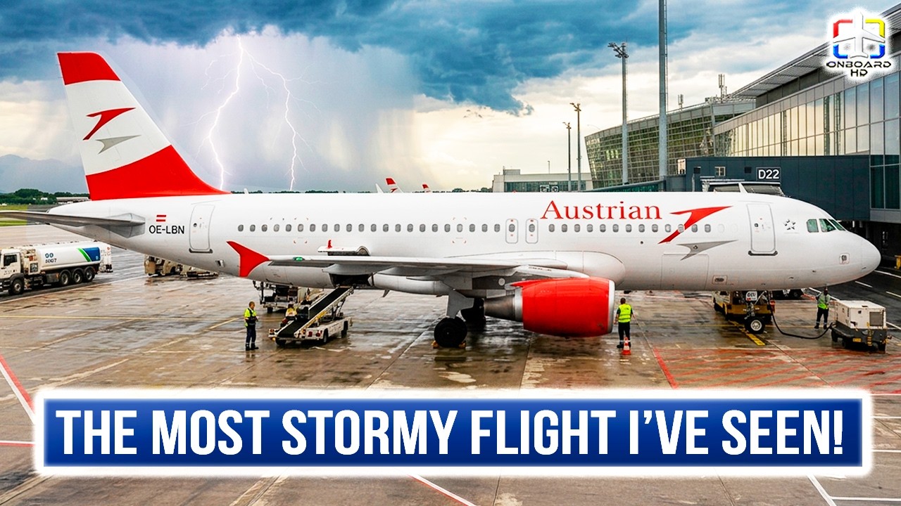 TRIP REPORT | Storms: The Huge Power of Nature | Catania to Vienna | Austrian Business Class