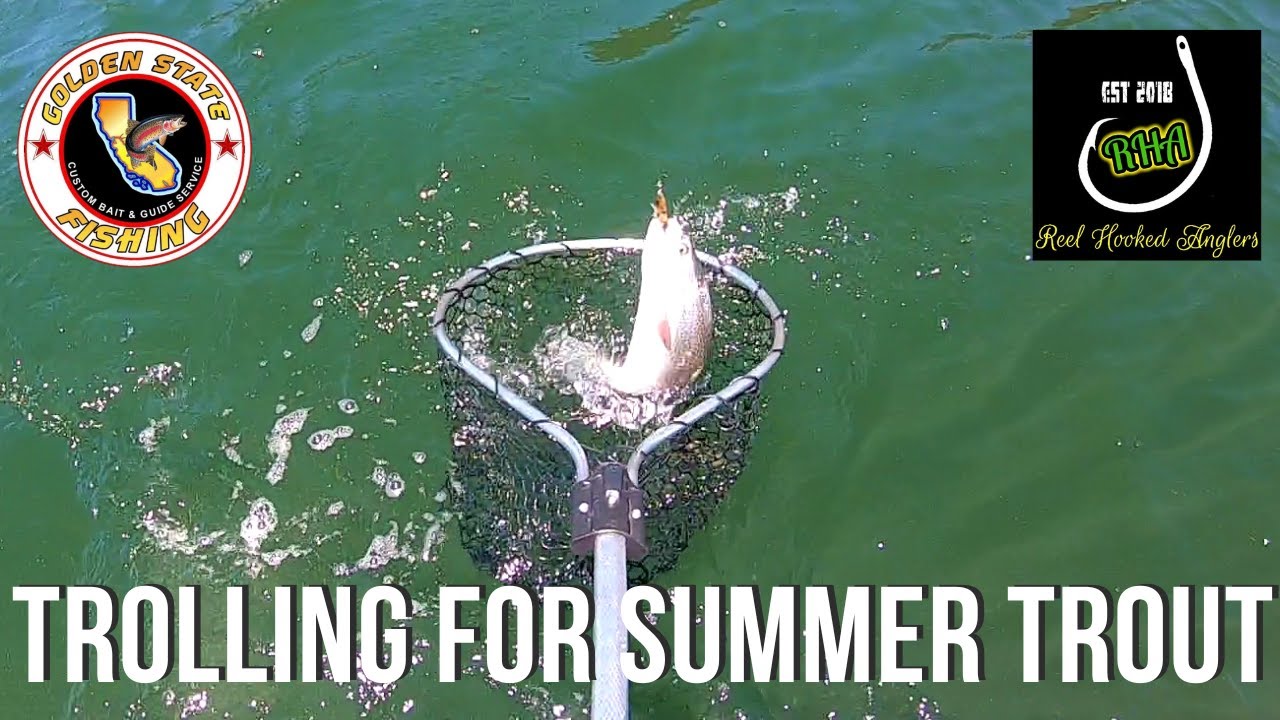 Trolling Dodgers, spoons, and Minnow's for Summer Trout (Big Bear Lake, CA)