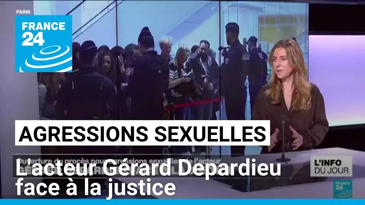 Agressions sexuelles : l'acteur Gérard Depardieu face à la justice • FRANCE 24