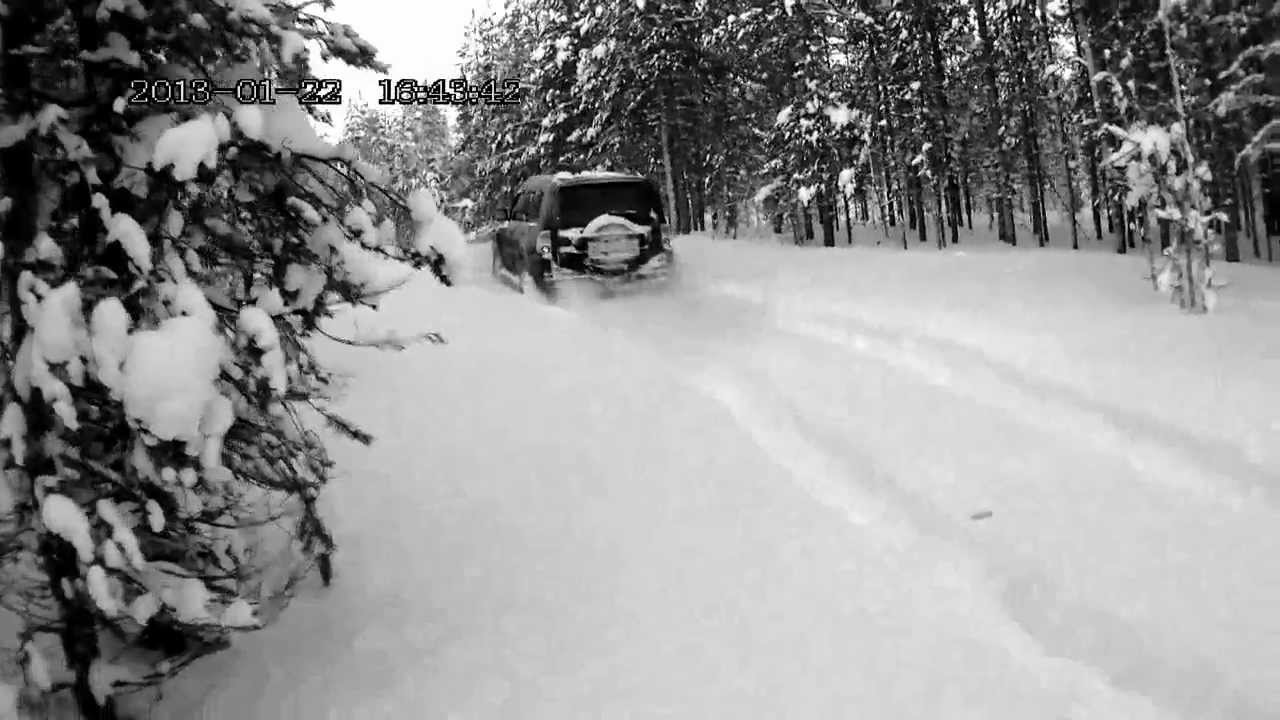 Pajero IV и немного снега