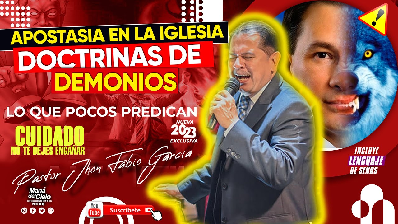 ⛔CUIDADO APOSTASIA😱En la IGLESIA😳 No te DEJES ENGAÑAR😨 (Señas)💥PASTOR JHON FABIO GARCIA IPUC🔥