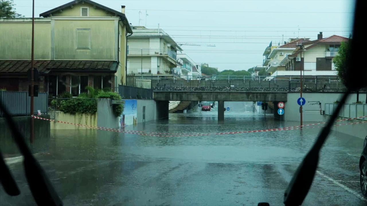 Allagamenti a Riccione, sottopassi chiusi