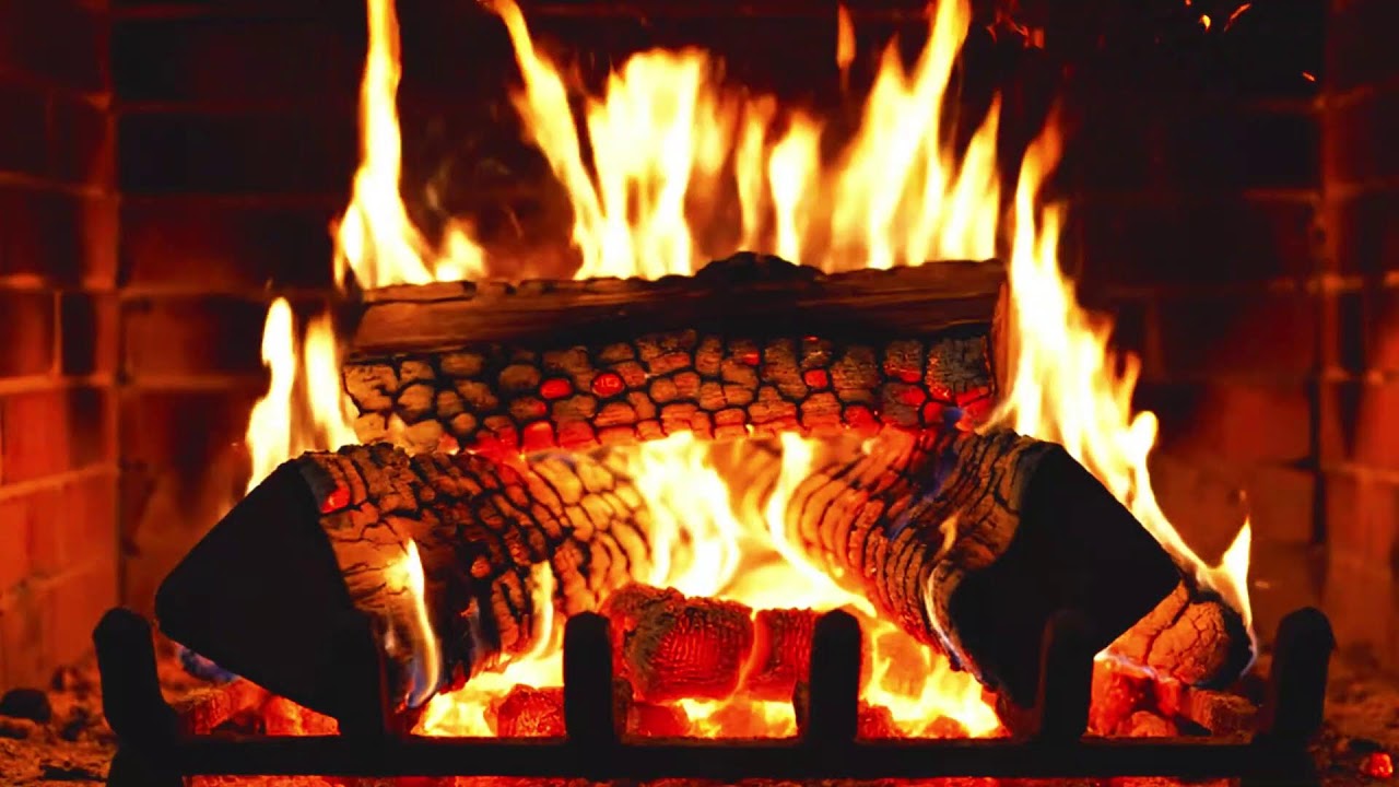 🔥Night Fireplace Ambience 🌙 Warm Fire Sounds for Calm & Relaxation