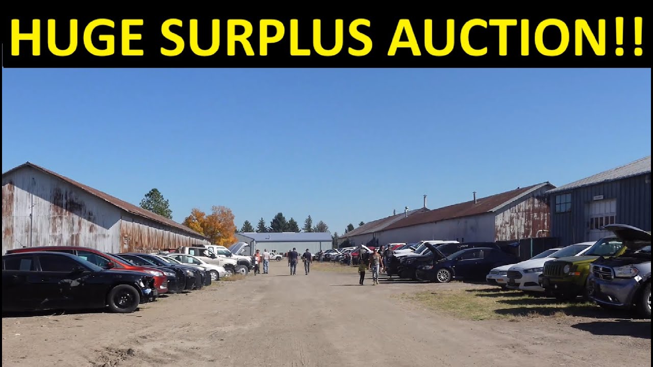 Epic Government Surplus Auction! Trucks, Backhoes, Police Cars, &  Equipment Galore!