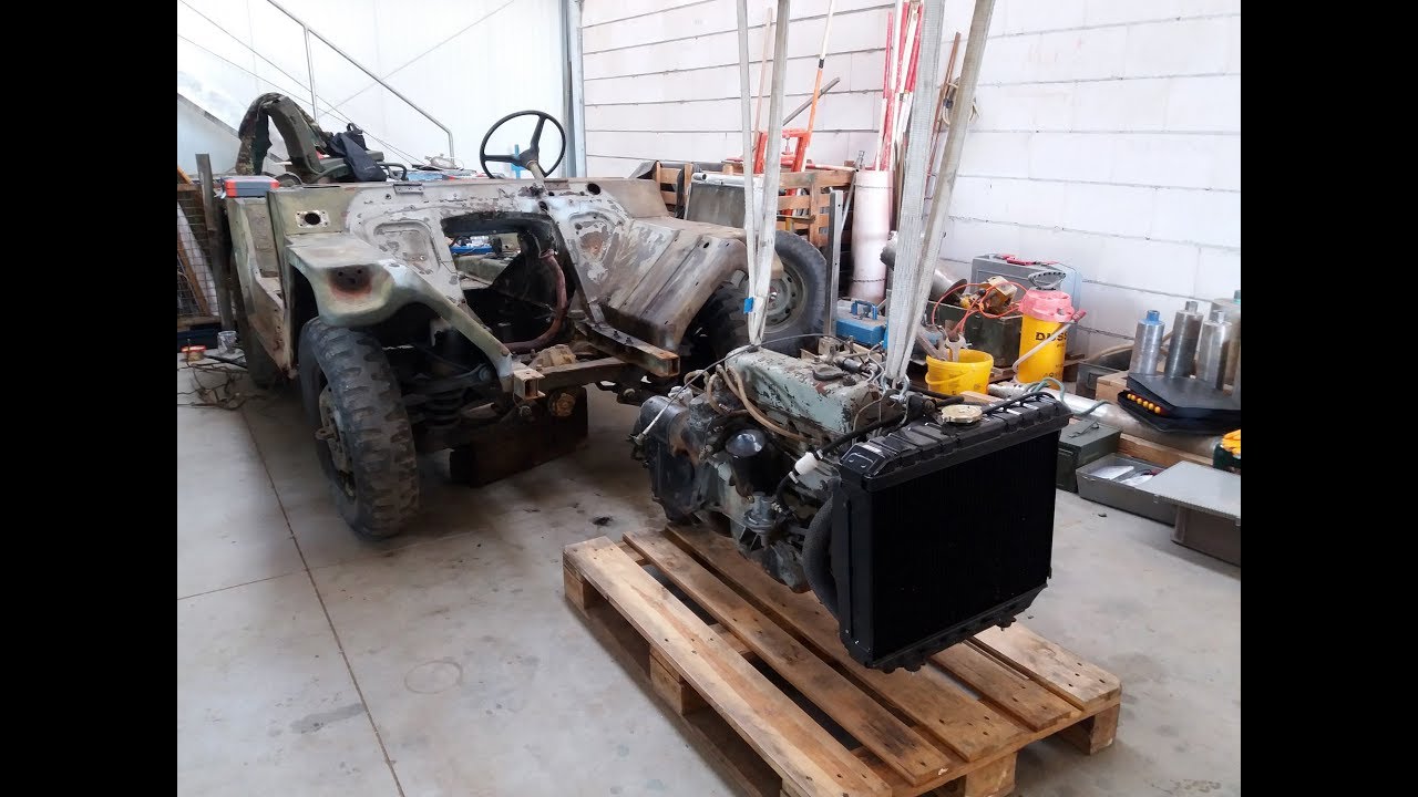 M151A2 Ford MUTT, Removing the Engine