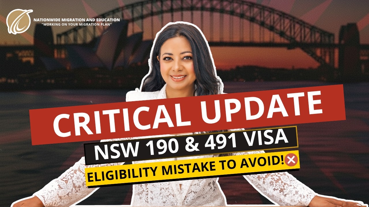 ВАЖНОЕ ОБНОВЛЕНИЕ &mdash; VISA 190 и 491 штата Новый Южный Уэльс | Ошибка при получении права на участи...