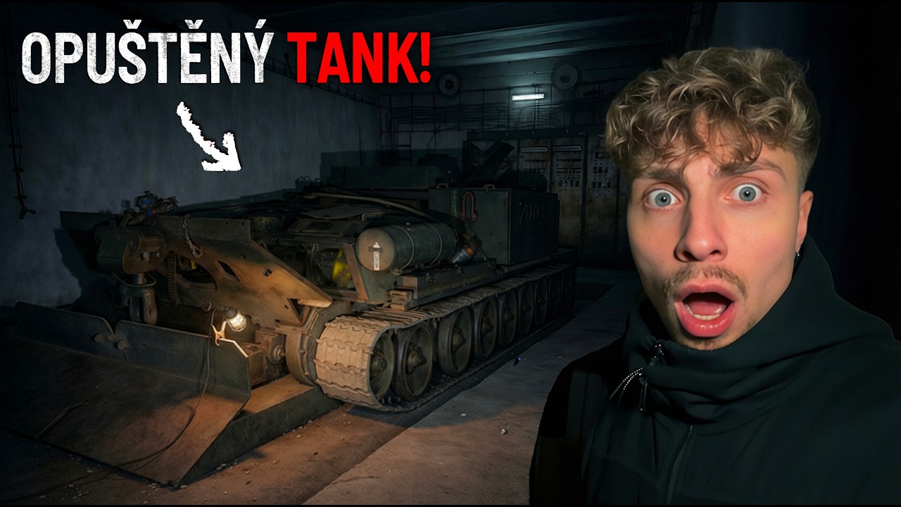 PROLEZLI JSME ÚZKOU TRUBKOU… A NAŠLI OPUŠTĚNÝ TANK 🪖😳